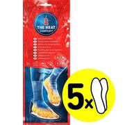 THE HEAT COMPANY Sohlenwärmer - 5 Paar - EXTRA WARM - Wärmesohlen - Fußwärmer - 8 Stunden warme Füße - sofort einsatzbereit - luftaktiviert - rein natürlich - Größe X-Large: 44-46