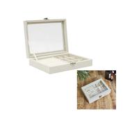 THE HOME DECO FACTORY Schmuckkasten in Creme - (B)20 x (H)4,5 x (T)15 cm - 15% | Schmuckkaesten