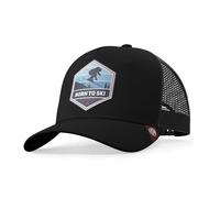 The Indian Face Unisex Born to Ski Baseball Kappe, Bleu, One Size