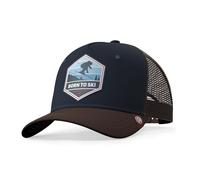 The Indian Face Unisex Born to Ski Baseball Kappe, Bleu, One Size