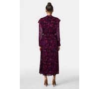 The Kooples Long Buttoned Dress With Lavaliere Collar Pink Größe: 40 | Midikleider Outlet | Damen | Rosa