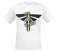 The Last Of Us Fire Fly Design Herren T-Shirt, kurzärmlig, Weiß, Größe S