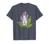 The Last of Us Part II Watercolor Lavender Big Chest Logo T-Shirt, Herren, Blau Meliert, S