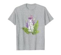 The Last of Us Part II Watercolor Lavender Big Chest Logo T-Shirt, Herren, Grau Meliert, XL