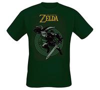 The Legend of Zelda Link Pose T-Shirt Green-M