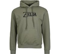 The Legend Of Zelda Logo and Shield Kapuzenpullover oliv in XXL