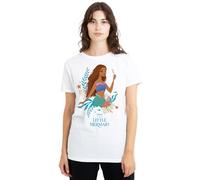 The Little Mermaid Damen Disney The Little Mermaid Ariel Reef Ladies T Shirt, White T-Shirt (1er Pack)