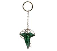 ABYstyle Herr der Ringe Lorien Leaf 3D Schlüsselanhänger Metall 6x4,8cm Grün und Silber Zubehör Merch Geschenk