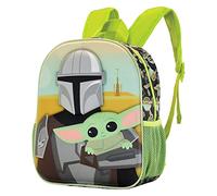 The Mandalorian Eyes-Kleiner 3D Rucksack, Grün, 26 x 31 cm, Kapazität 8,5 L