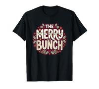 The Merry Bunch Christmas Spirit Holly Holiday Cheer Leaves Preisgünstiges Grafik-T-Shirt