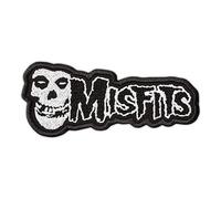 The Misfits Patch - Embroidered Crimson Ghost Skull - Punk Rock Band Logo Patches - Horror Punk Music - Iron On Embroidery - Size:12.4 x 5.3 cm
