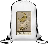 The Moon In A Palm Tarotkarte Turnbeutel Casual Drawstring Bag Weiß