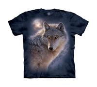 The Mountain Adventure Wolf T-Shirt für Erwachsene, Blau, 2XL