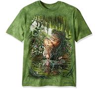 The Mountain Enchanted Tiger T-Shirt für Herren, Grün, X-Groß