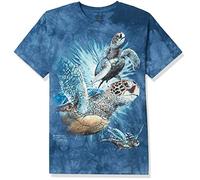 The Mountain Find 9 Sea Trtls Adult T-Shirt, Blau, 2XL