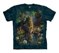The Mountain Herren Enchanted Wolf Pool T-Shirt, blau, X-Groß