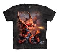 The Mountain Herren Fire Dragon T-Shirt, grau, XX-Large