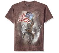 The Mountain Herren Flag Bearing Eagle Tee T-Shirt, grau, 3X-Groß