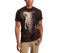 The Mountain Herren Lion Warrior Adult T-Shirt, Brown, Small Hemd, braun, 3X-Large