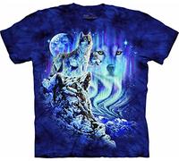 The Mountain Herren T-Shirt Ten Hidden Wolves, Blau/Lila, Mittel