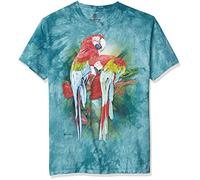 The Mountain Macaw Mates T-Shirt für Erwachsene, Blaugrün, 2XL