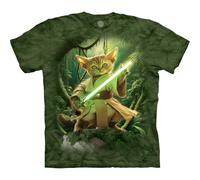 The Mountain Master Meowda Classic Cotton T-Shirt Graphic Tee Funny Cat Shirt, Grün , 4X-Groß
