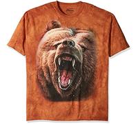 The Mountain Men's Grizzly Growl T-Shirt, Brown, XL