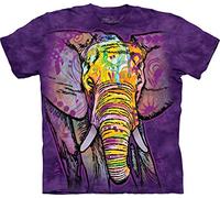 The Mountain Russo Elefant Adult T-Shirt, Lila, 3XL