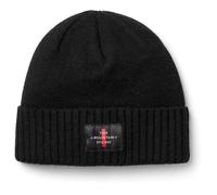 The Mountain Studio - Cashmere Mix Cross Logo Beanie - Mütze, Gr. One Size, schwarz (BlackOnyx)