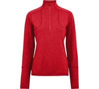 The Mountain Studio Damen Light Tech Fleece Half Zip Pullover (Größe M, rot)