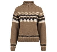 The Mountain Studio - Women's Ski Lambswool Sweater - Merinopullover, Gr. L, braun (Brindle)