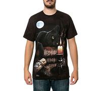 The Mountain Unisex Erwachsen Gr. 2XL Geisterstunde Schwarzer Katze T Shirt