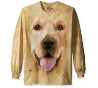 The Mountain Unisex-Erwachsene Big Face Golden Long Sleeve Tee T-Shirt, hautfarben, Klein