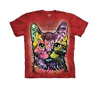 The Mountain Unisex-Erwachsene Russo 9 Lives T-Shirt, rot, XX-Large