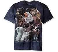 The Mountain Unisex-Erwachsene Wild Alaskan Collage T-Shirt, blau, XX-Large