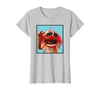 The Muppets Animal Trendsetter T-Shirt, Damen, Silber, XS