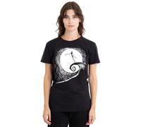 The Nightmare Before Christmas Damen Jack Moon Silhouette Ladies Shirt, Black, Schwarz, XXL EU