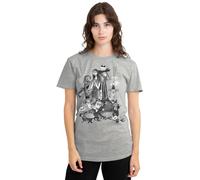 The Nightmare Before Christmas Damen Jack Sally Monster Draw Ladies Shirt, Athletic Heather, Athletic Heather, L EU