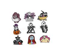 The Nightmare Before Christmas Enamel Pin Set Jack Sally Oogie Boogie Brooch Badge