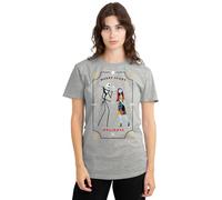 The Nightmare Before Christmas Scary Holidays Jack and Sally Ladies T Shirt, Athletic Heather, XX-Large