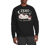 The Nightmare Before Christmas Unisex Disney Nightmare Before Zero Sleeps Til Christmas, Black Sweatshirt, Schwarz, L