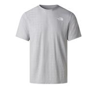The North Face 24/7 Pentadome Embossed Reg Shortsleeve Herren T-Shirt meld grey Größe L Farbgruppe grau grau Herren 100% Polyester