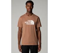 herren the north face easy kurzarm t shirt braun