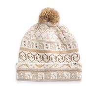 The North Face Fair Isle Beanie, Gardenia White TNF Mountain Fairisle Print, OS