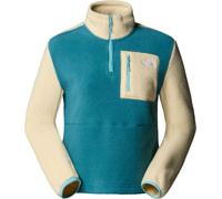 The North Face - Fleece mit halbem Reißverschluss - W Yumiori 1/4 Zip Space Gravel Blue Eclipse für Damen - Größe 120-129 - Blau Blau 120-129