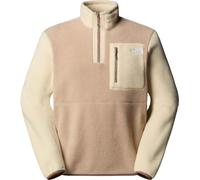 The North Face - Half Zip Fleece - M Yumiori 1/4 Zip Mushroom Grey Gravel Mocha Brown für Herren - Größe 161-173 - Beige Beige 161-173