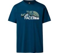 T-Shirt THE NORTH FACE "M SS MOUNTAIN LINE TEE", Herren, Gr. L, mineral ink, Jersey, Obermaterial: 100% Baumwolle, Rundhals, abgesteppt, Shirts (55167059-L) mineral ink