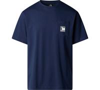 The North Face Herren Mountain Logo Relaxed Pocket T-Shirt (Größe XL, blau)