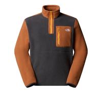 The North Face - Half Zip Fleece - M Yumiori 1/4 Zip Asphalt Grey Burnt Umber Summit Gold für Herren - Größe 130-141 - Braun Braun 130-141