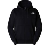 The North Face - Kapuzensweatshirt mit Rreißverschluss - M Simple Dome Full Zip Hoodie TNF Black für Herren - Größe S - schwarz schwarz S